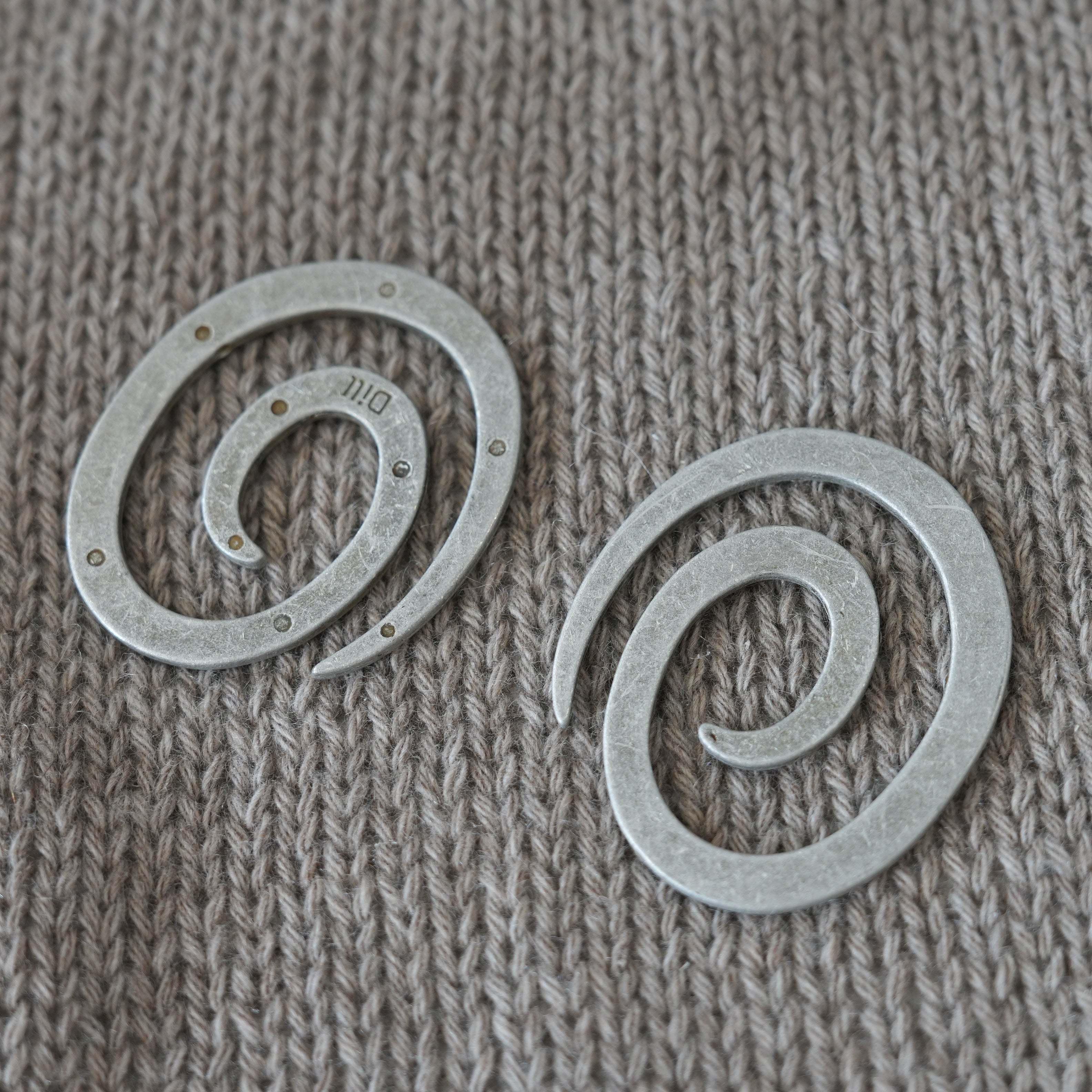Decorative Metal Clasp 49×42 mm · Spiral Design · 11 g · Mediac (Germany)