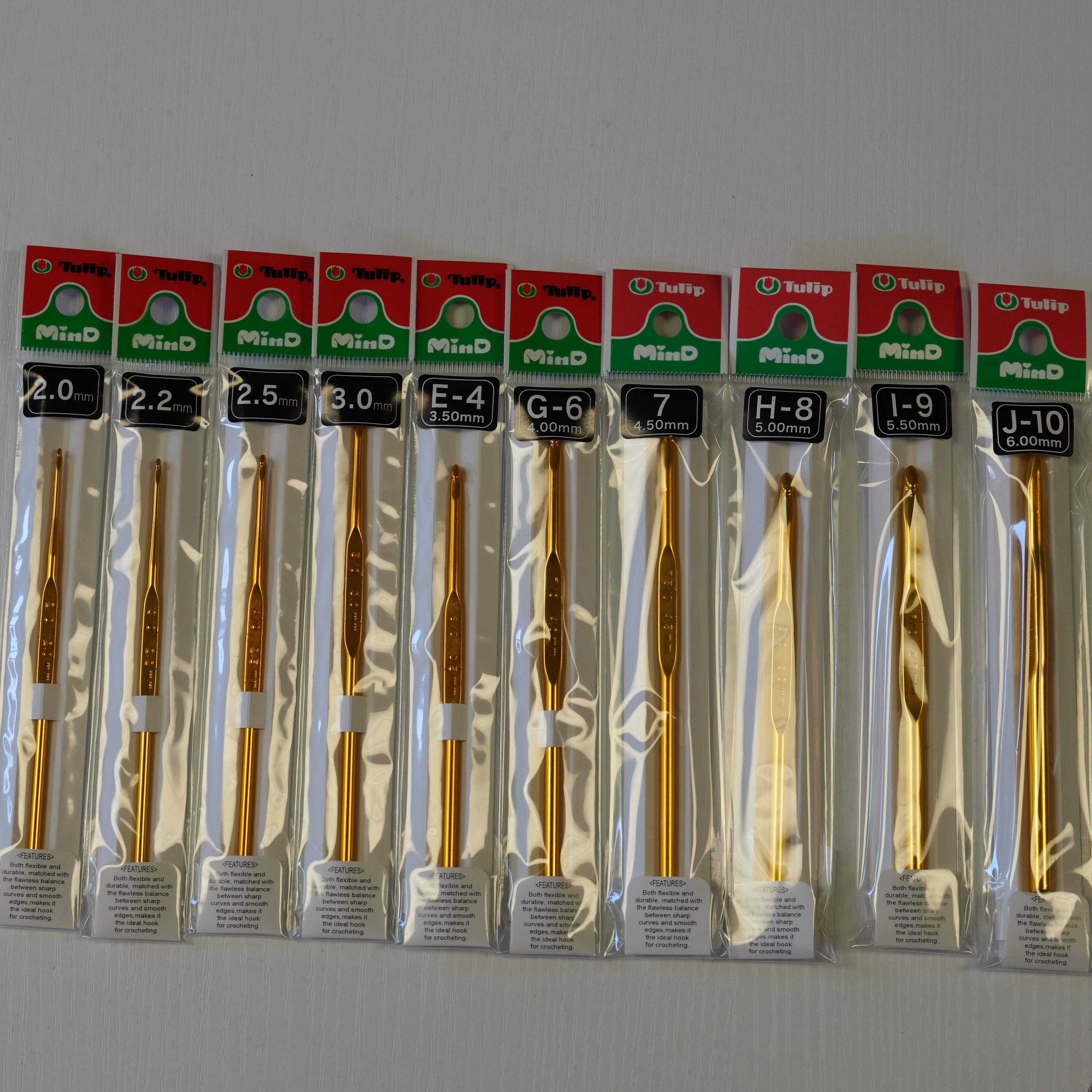 Tulip Crochet Hook · Alloy Steel · Gold