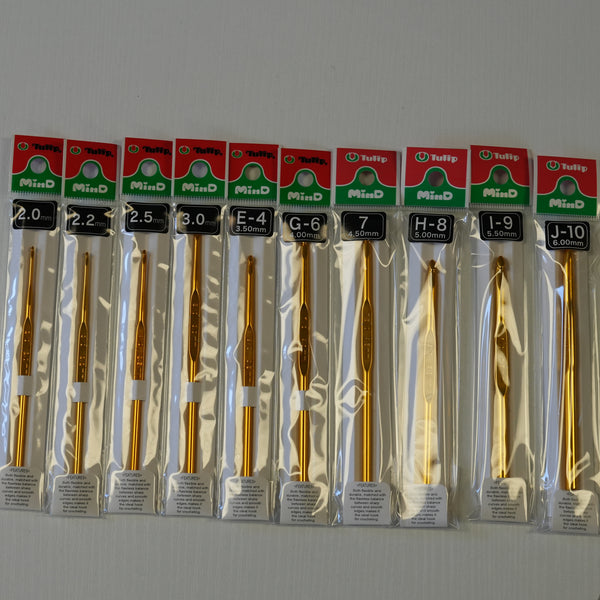 Tulip Crochet Hook · Alloy Steel · Gold
