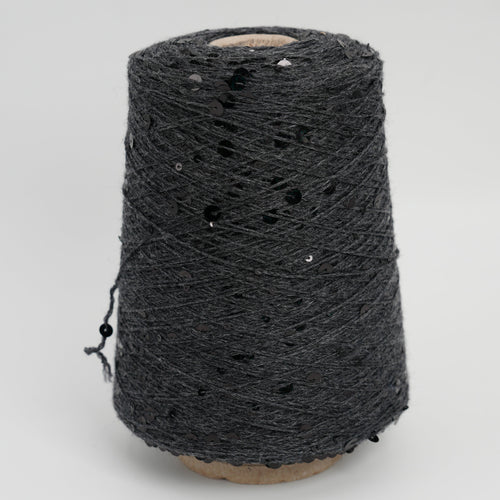 Cosmo 3600 360m/100g (394yds/3.5oz) – 100WV Black Sequins 6mm&3mm