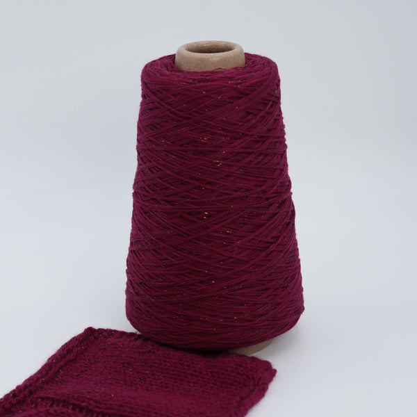 Yarnix Garnet Lux — 350m/100g (383yds/3.5oz) Sport | Lambswool, Cashmere, Lurex