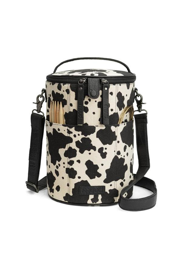 Muud Saturn Limited Edition — Textile Project Bag with Leather Details