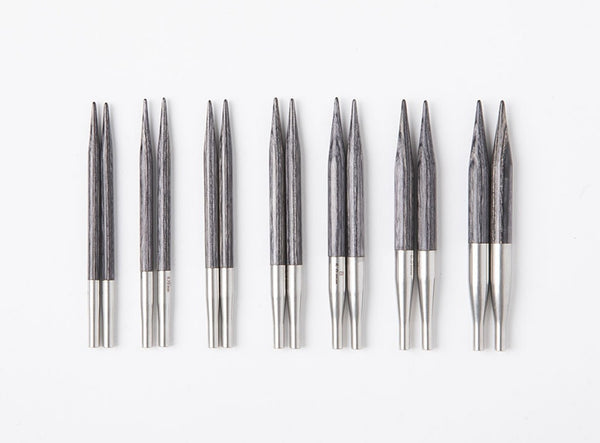 Knit Picks: Obsidian Resilience Short Interchangeable Needle Clutch Set - 2.75" (7cm) Tips