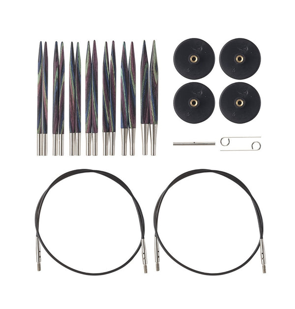 Knit Picks: Foursquare Majestic Options Short Interchangeable Needle Set - 2.75" (7cm) Tips