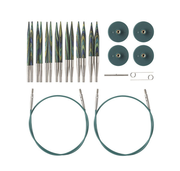 Knit Picks: Caspian Options Short Interchangeable Needle Set - 2.75" (7cm) Tips
