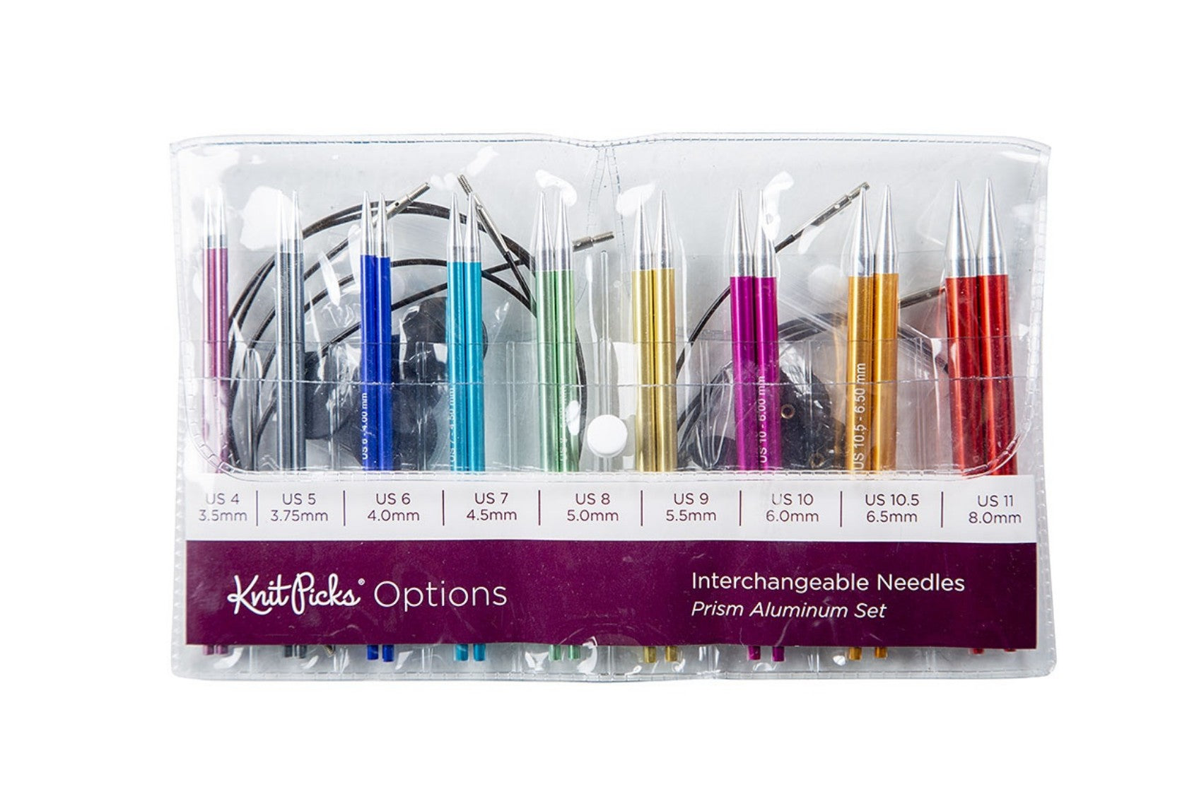 Knit Picks Prism Aluminum Options Interchangeable Needle Set