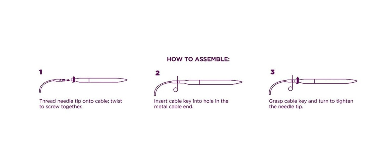 Knit Picks Sunstruck Interchangeable Needle Set: Green Cables