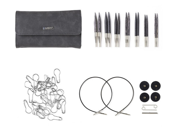 Knit Picks: Clark Short Interchangeable Needle Clutch Set - 2.75" (7cm) Tips