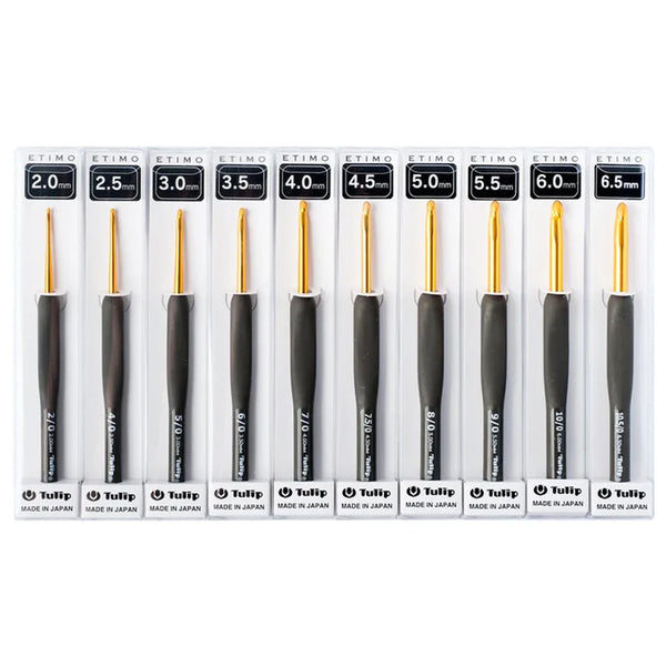 Tulip ETIMO Crochet Hook with Cushion Grip – Gray Series