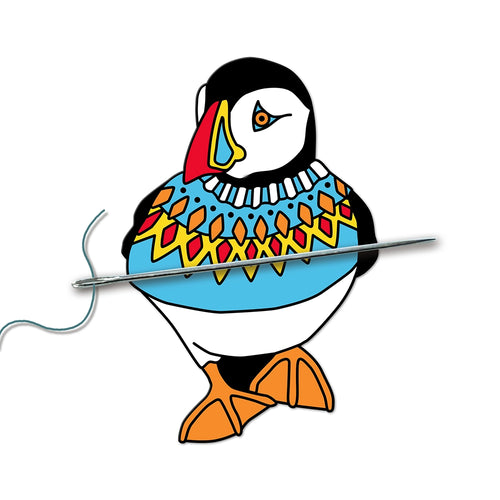 Woolly Puffin Needle Minder