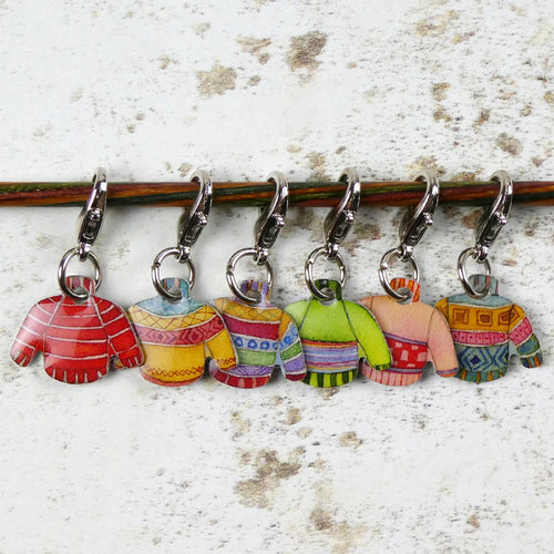 Locking Stitch Markers by Emma Ball (Set of 6)