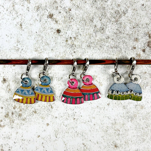 Locking Stitch Markers by Emma Ball (Set of 6)