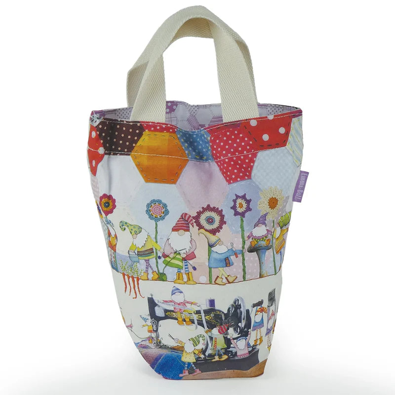 Small Bucket Bag by Emma Ball – 29×28 cm, Lined with Printed Fabric