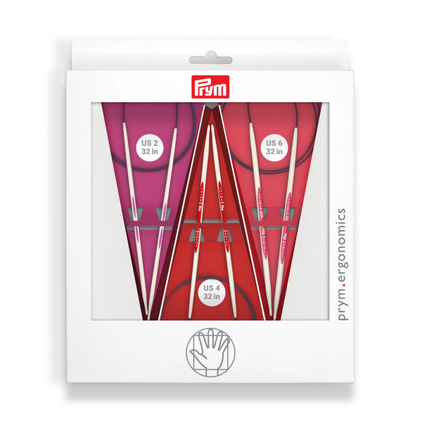 Prym Ergonomics Circular Knitting Needles Set, 32" (80 cm)