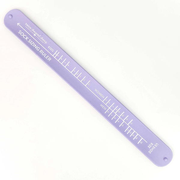 Twice Sheared Sheep Sock Sizing Ruler (Sock Knitting Bracelet Ruler)