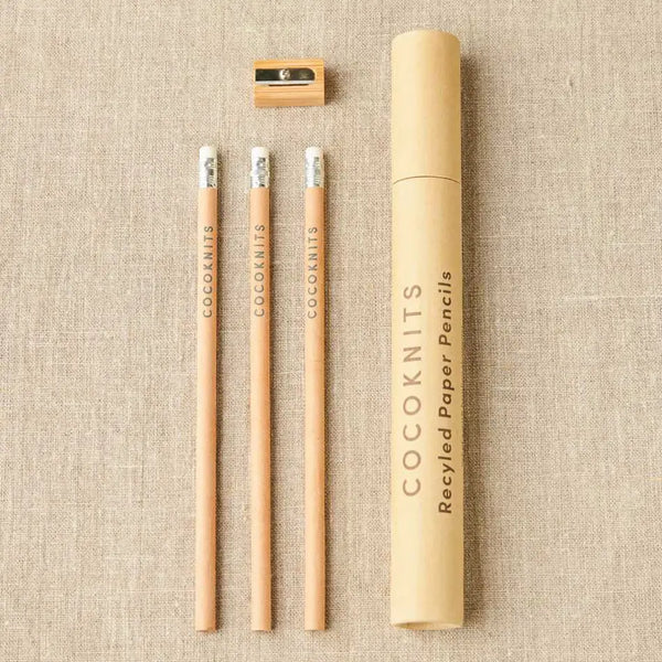 Cocoknits Recycled Paper Pencils (with Sharpener)