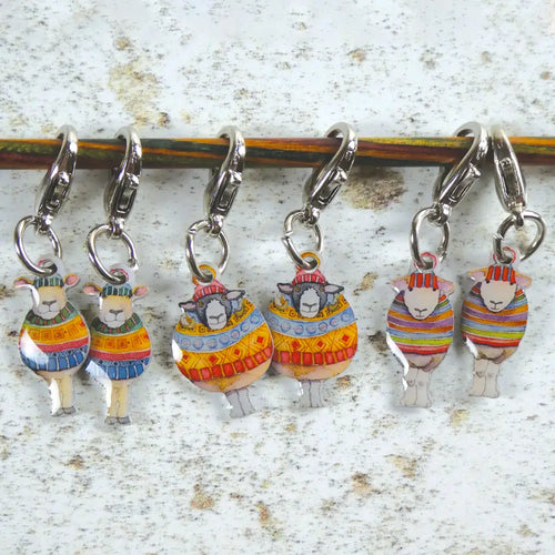 Locking Stitch Markers by Emma Ball (Set of 6)