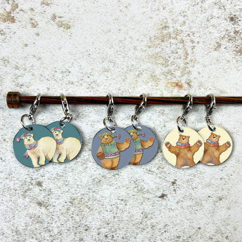 Locking Stitch Markers by Emma Ball (Set of 6)
