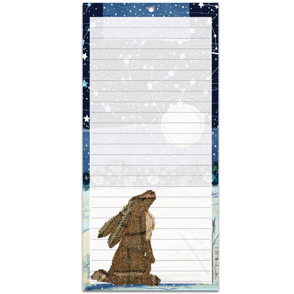 Moongazing Hare Magnetic Notepad