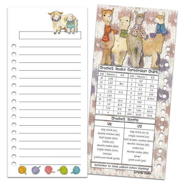 Alpacas & Friends Crochet Colour Chart Cards