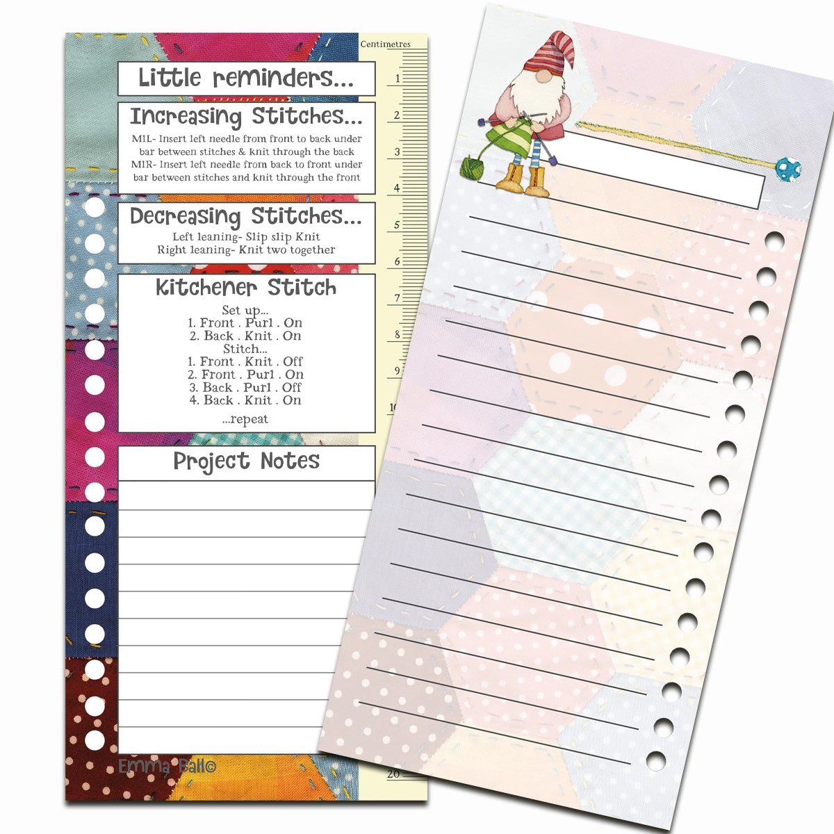 Crafting Gnomes Knitting Colour Chart Cards