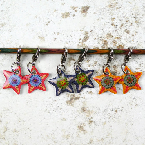 Locking Stitch Markers by Emma Ball (Set of 6)