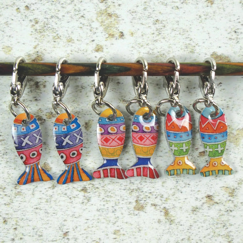 Locking Stitch Markers by Emma Ball (Set of 6)