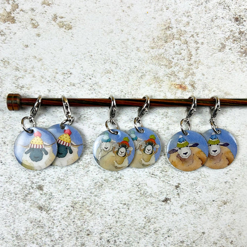 Locking Stitch Markers by Emma Ball (Set of 6)