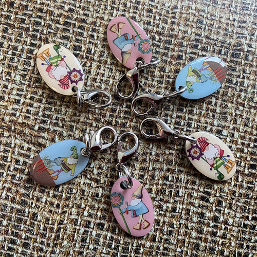 Locking Stitch Markers by Emma Ball (Set of 6)